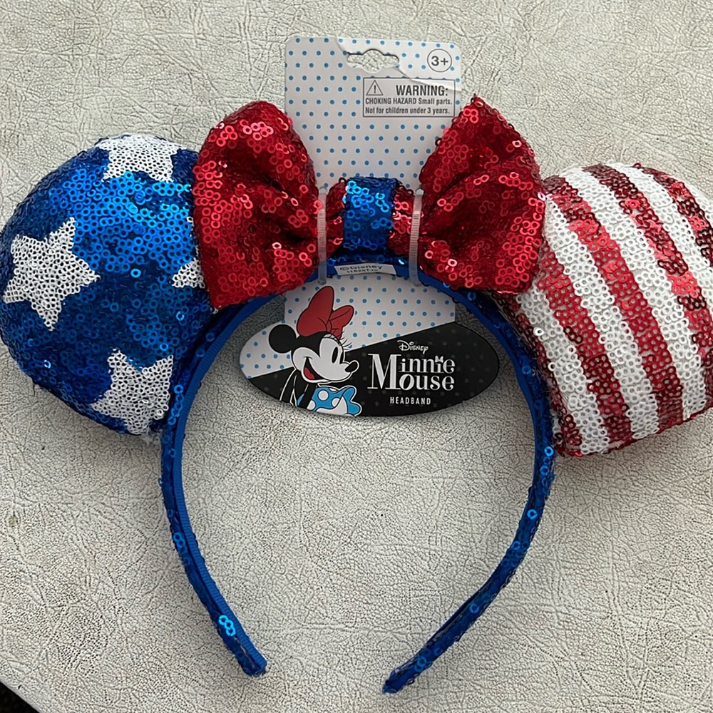Disney Minnie mouse American flag headband brand new